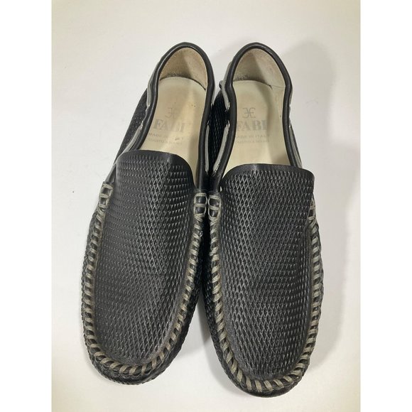 Men\'s Fabi  Italian leather Moccasins Size 9 1/2  - Pre - Owned